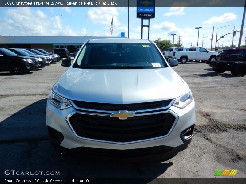 Silver Ice Metallic / Jet Black 2020 Chevrolet Traverse LS AWD