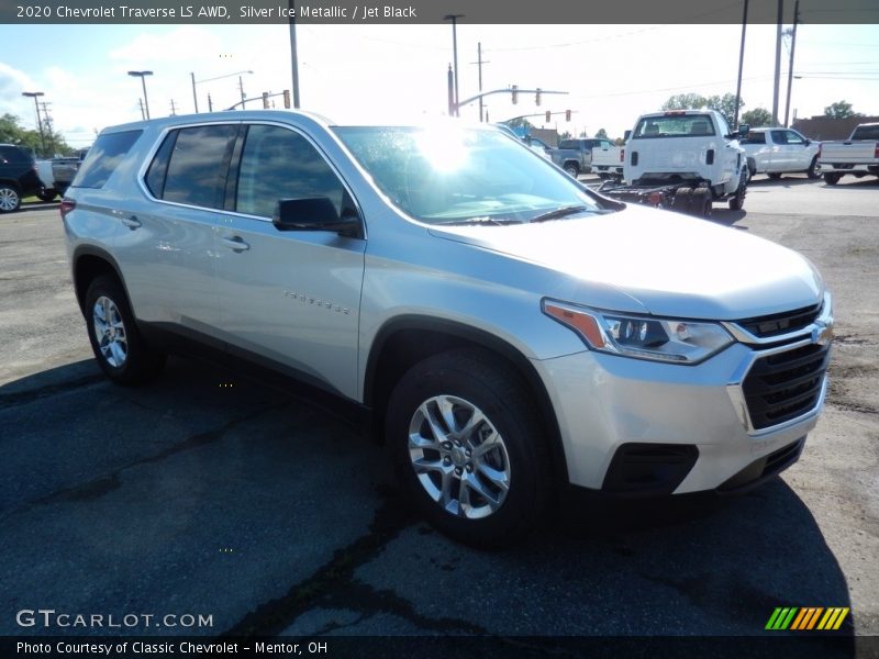 Silver Ice Metallic / Jet Black 2020 Chevrolet Traverse LS AWD