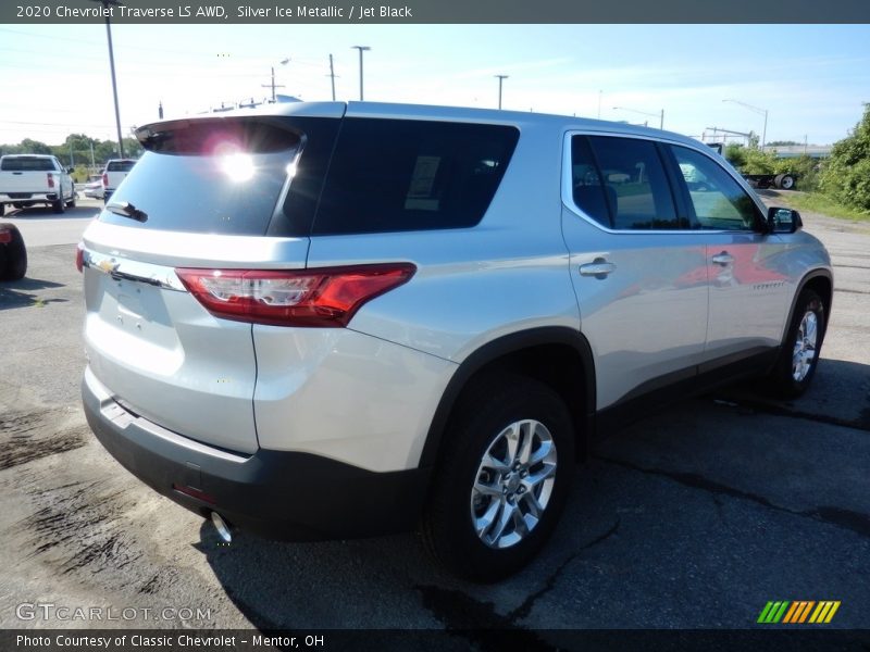 Silver Ice Metallic / Jet Black 2020 Chevrolet Traverse LS AWD