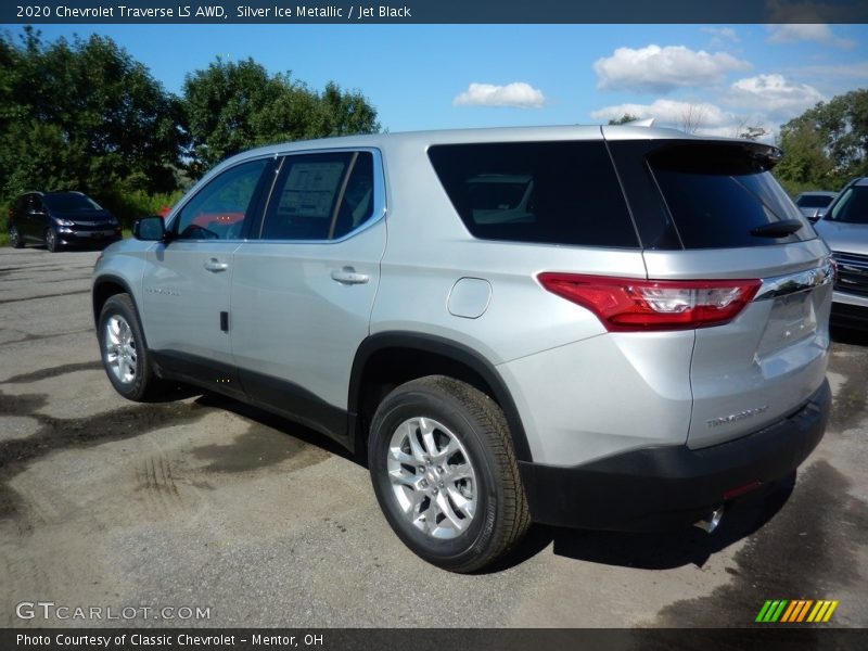 Silver Ice Metallic / Jet Black 2020 Chevrolet Traverse LS AWD