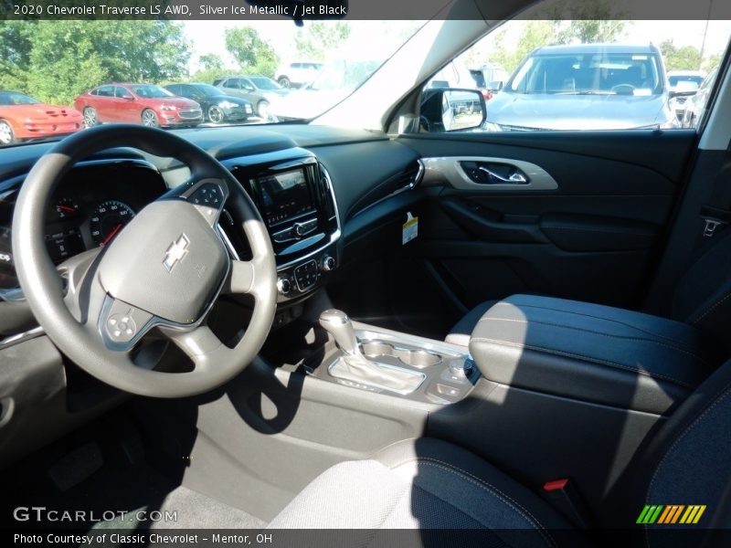 Silver Ice Metallic / Jet Black 2020 Chevrolet Traverse LS AWD