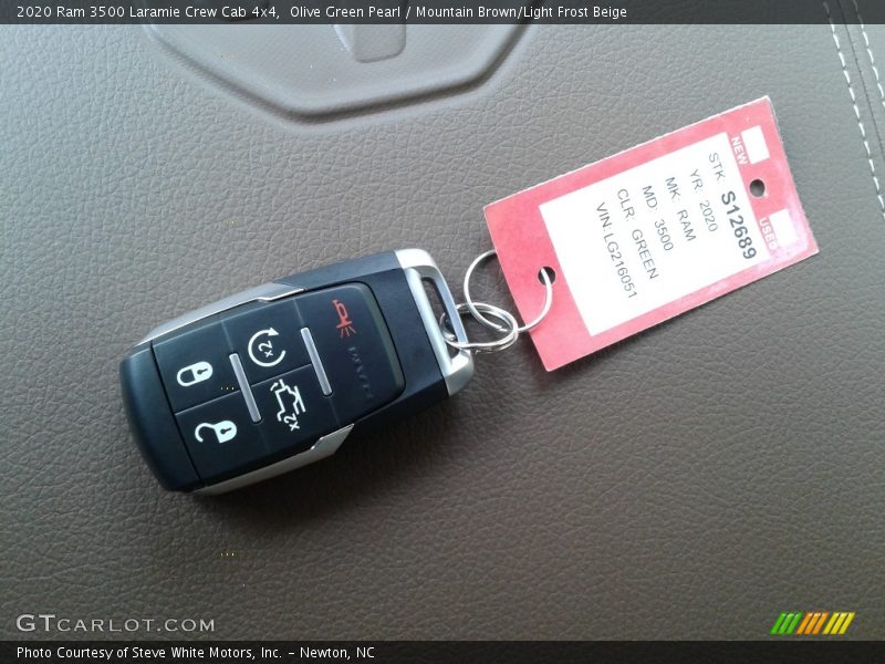 Olive Green Pearl / Mountain Brown/Light Frost Beige 2020 Ram 3500 Laramie Crew Cab 4x4