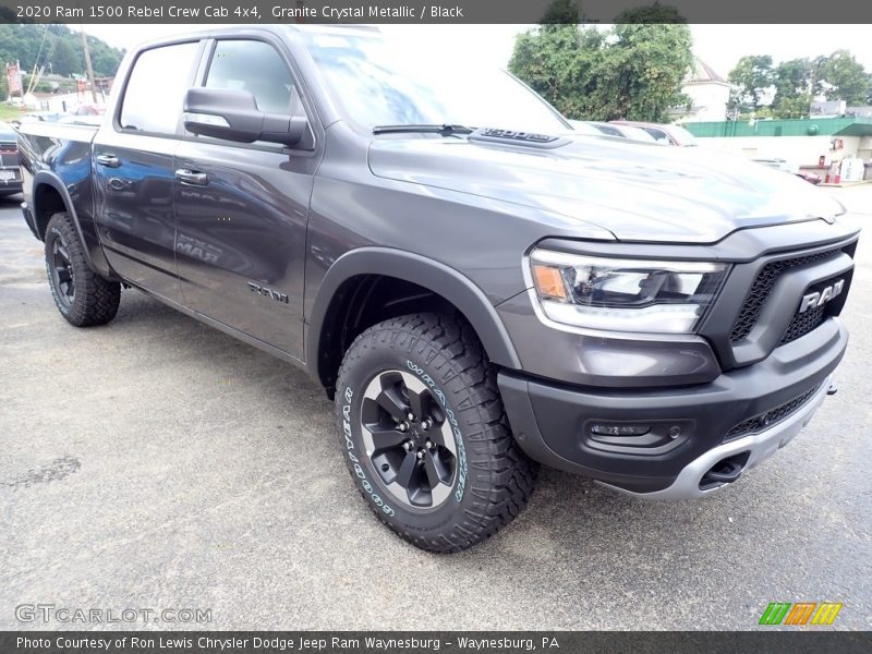 Granite Crystal Metallic / Black 2020 Ram 1500 Rebel Crew Cab 4x4