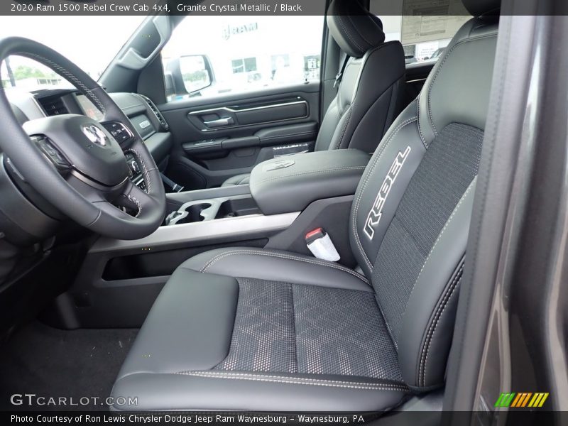 Granite Crystal Metallic / Black 2020 Ram 1500 Rebel Crew Cab 4x4