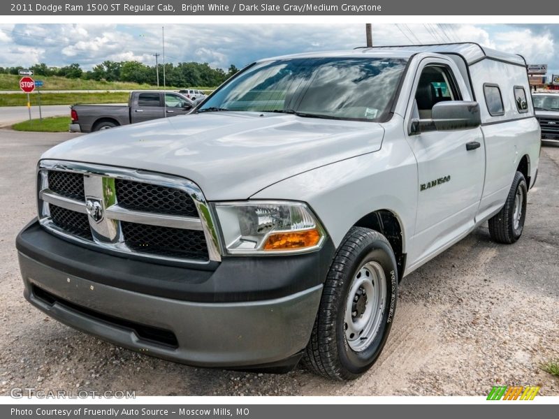 Bright White / Dark Slate Gray/Medium Graystone 2011 Dodge Ram 1500 ST Regular Cab