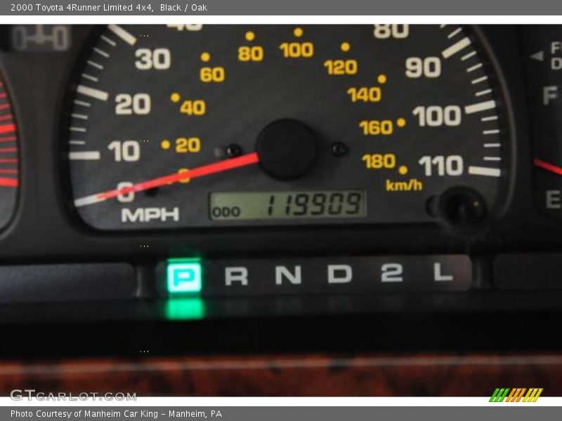 Black / Oak 2000 Toyota 4Runner Limited 4x4
