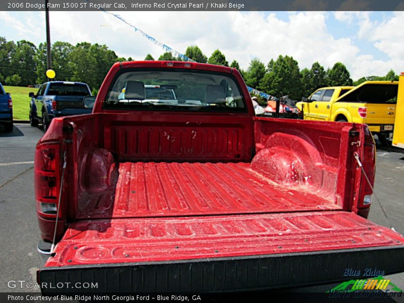 Inferno Red Crystal Pearl / Khaki Beige 2006 Dodge Ram 1500 ST Regular Cab