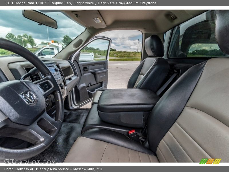 Bright White / Dark Slate Gray/Medium Graystone 2011 Dodge Ram 1500 ST Regular Cab