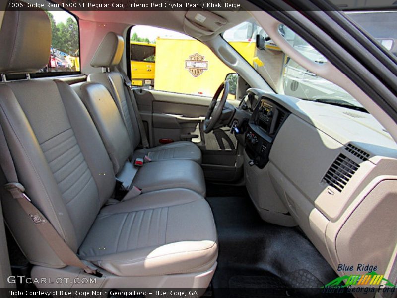Inferno Red Crystal Pearl / Khaki Beige 2006 Dodge Ram 1500 ST Regular Cab