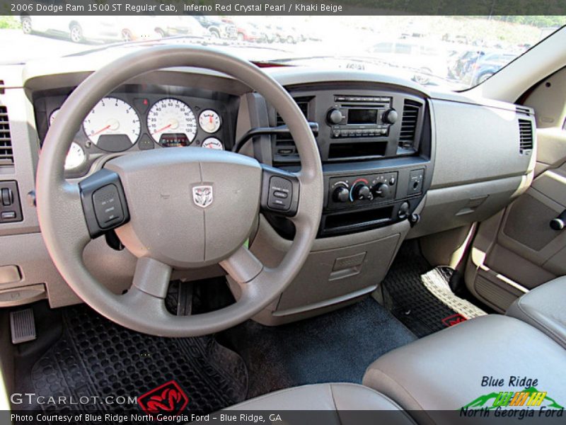 Inferno Red Crystal Pearl / Khaki Beige 2006 Dodge Ram 1500 ST Regular Cab