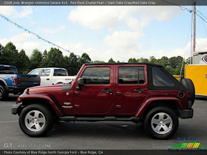 Red Rock Crystal Pearl / Dark Slate Gray/Med Slate Gray 2008 Jeep Wrangler Unlimited Sahara 4x4