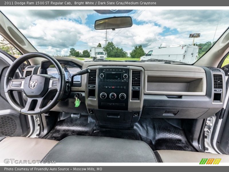 Bright White / Dark Slate Gray/Medium Graystone 2011 Dodge Ram 1500 ST Regular Cab