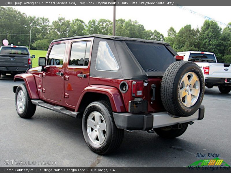 Red Rock Crystal Pearl / Dark Slate Gray/Med Slate Gray 2008 Jeep Wrangler Unlimited Sahara 4x4