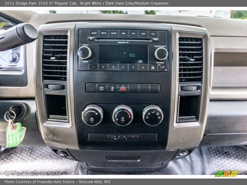 Bright White / Dark Slate Gray/Medium Graystone 2011 Dodge Ram 1500 ST Regular Cab
