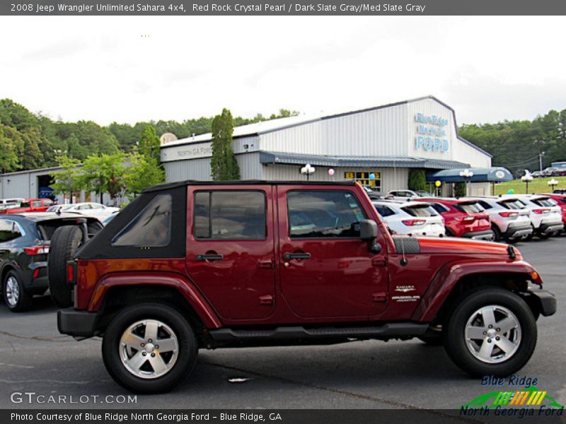 Red Rock Crystal Pearl / Dark Slate Gray/Med Slate Gray 2008 Jeep Wrangler Unlimited Sahara 4x4