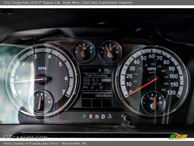 Bright White / Dark Slate Gray/Medium Graystone 2011 Dodge Ram 1500 ST Regular Cab