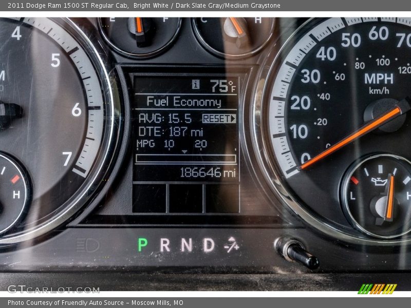 Bright White / Dark Slate Gray/Medium Graystone 2011 Dodge Ram 1500 ST Regular Cab