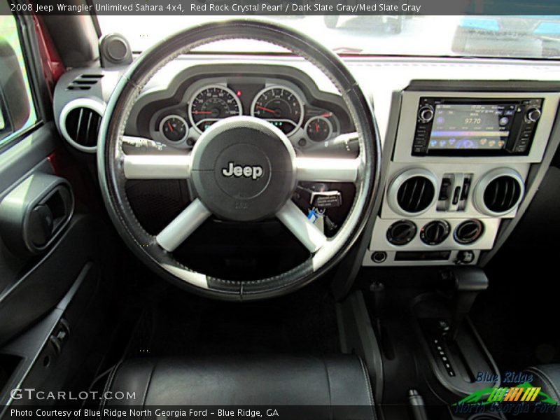 Red Rock Crystal Pearl / Dark Slate Gray/Med Slate Gray 2008 Jeep Wrangler Unlimited Sahara 4x4