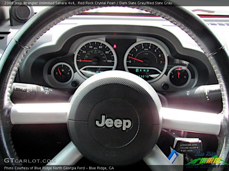 Red Rock Crystal Pearl / Dark Slate Gray/Med Slate Gray 2008 Jeep Wrangler Unlimited Sahara 4x4
