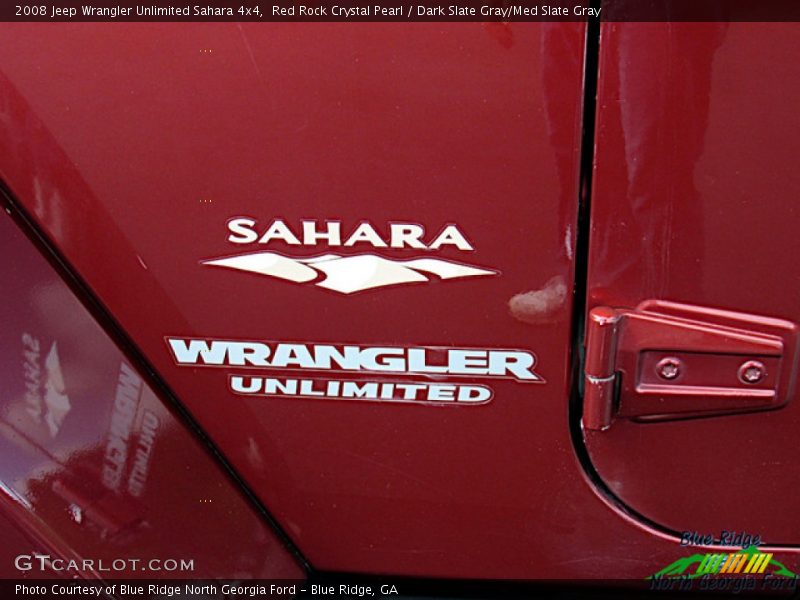 Red Rock Crystal Pearl / Dark Slate Gray/Med Slate Gray 2008 Jeep Wrangler Unlimited Sahara 4x4