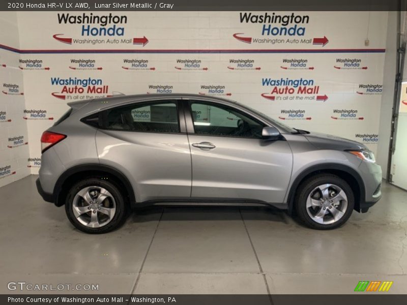 Lunar Silver Metallic / Gray 2020 Honda HR-V LX AWD
