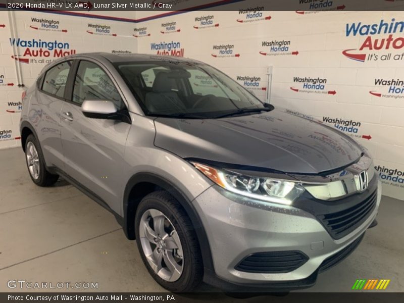 Lunar Silver Metallic / Gray 2020 Honda HR-V LX AWD
