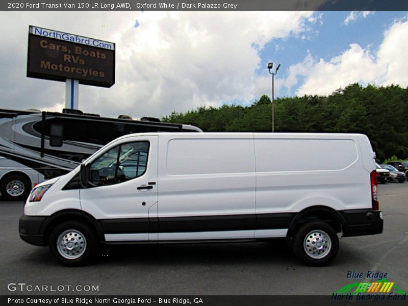 Oxford White / Dark Palazzo Grey 2020 Ford Transit Van 150 LR Long AWD