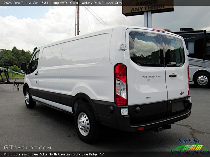Oxford White / Dark Palazzo Grey 2020 Ford Transit Van 150 LR Long AWD