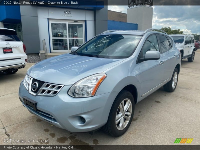 Graphite Blue / Black 2012 Nissan Rogue SV AWD