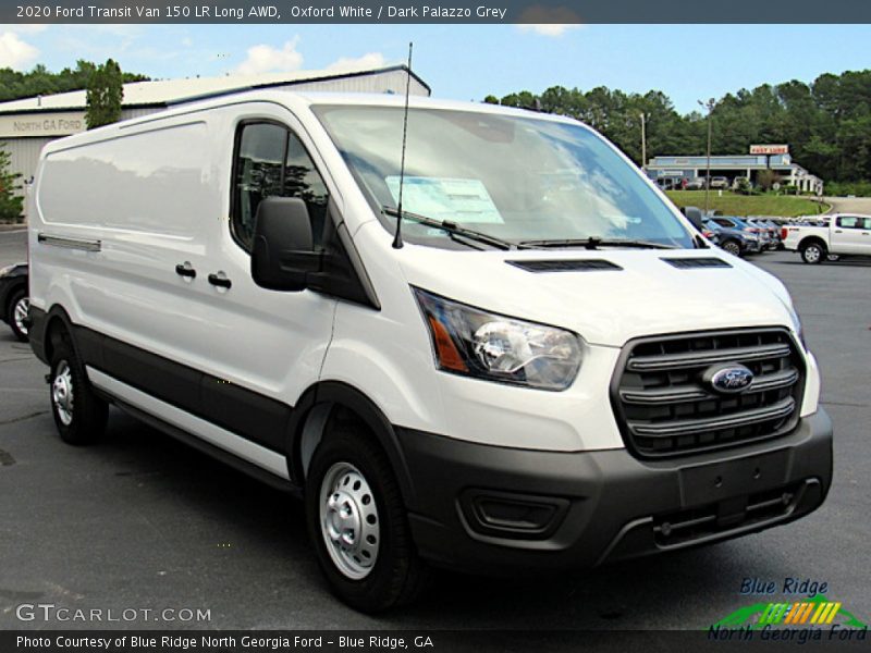 Oxford White / Dark Palazzo Grey 2020 Ford Transit Van 150 LR Long AWD