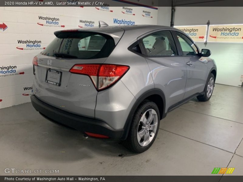 Lunar Silver Metallic / Gray 2020 Honda HR-V LX AWD