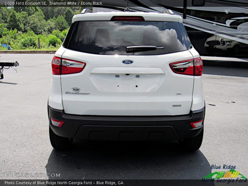 Diamond White / Ebony Black 2020 Ford EcoSport SE