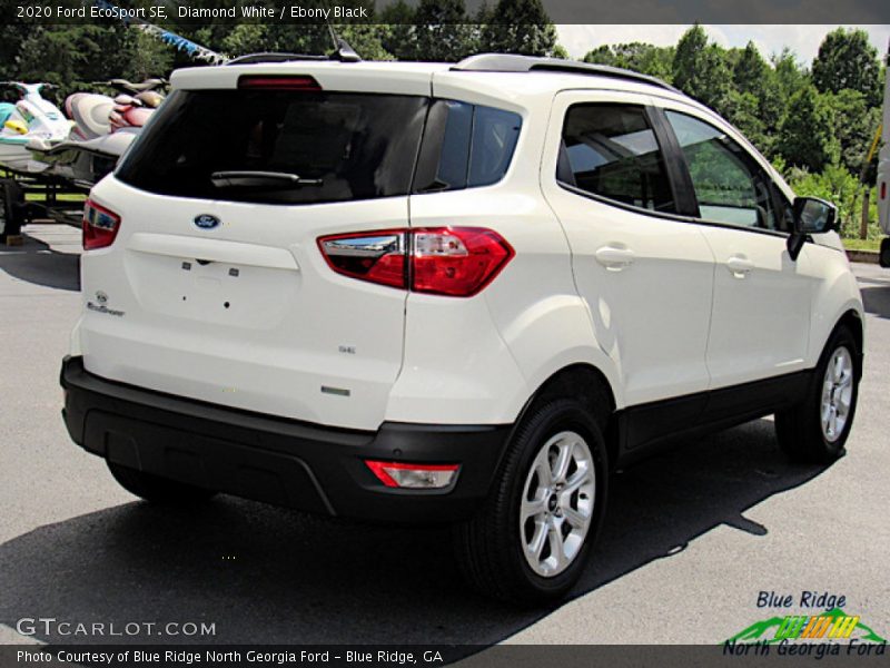 Diamond White / Ebony Black 2020 Ford EcoSport SE