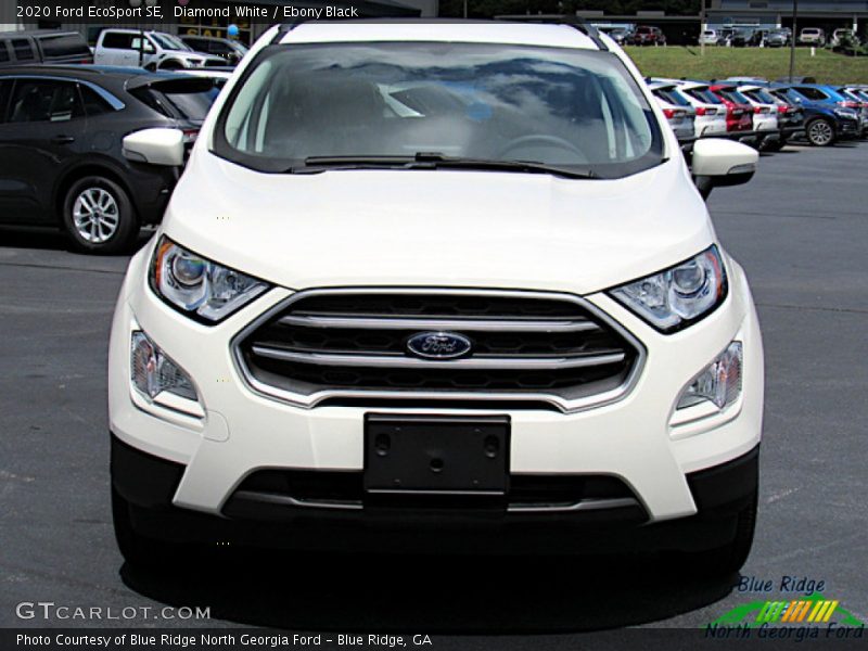 Diamond White / Ebony Black 2020 Ford EcoSport SE