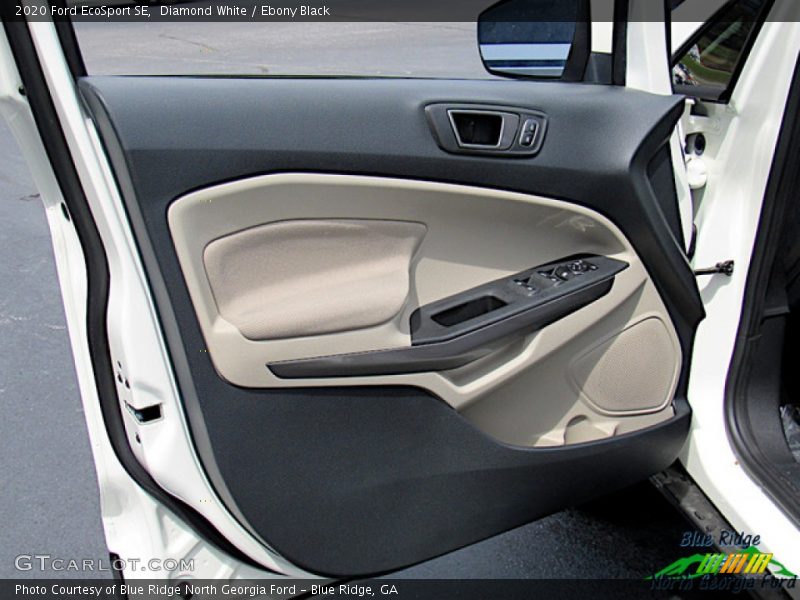 Diamond White / Ebony Black 2020 Ford EcoSport SE