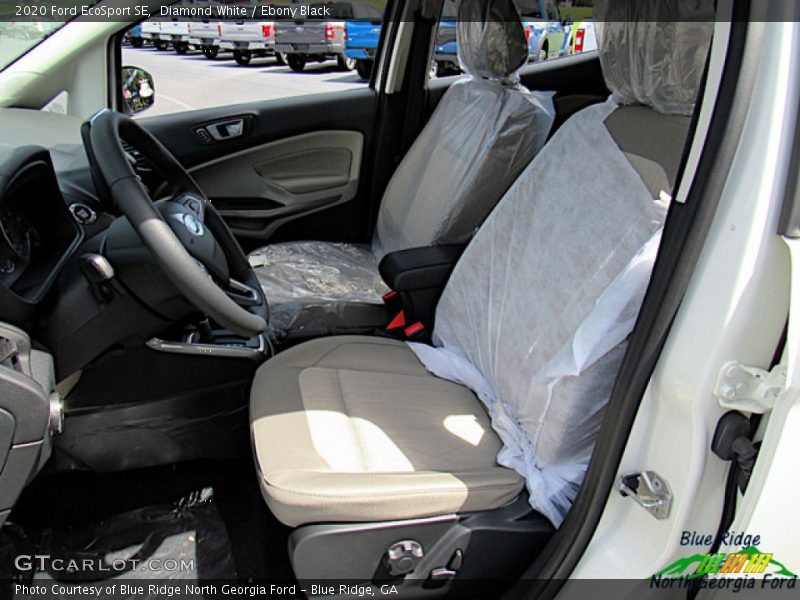 Diamond White / Ebony Black 2020 Ford EcoSport SE