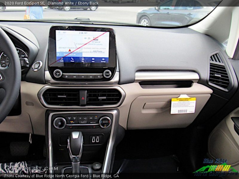 Diamond White / Ebony Black 2020 Ford EcoSport SE