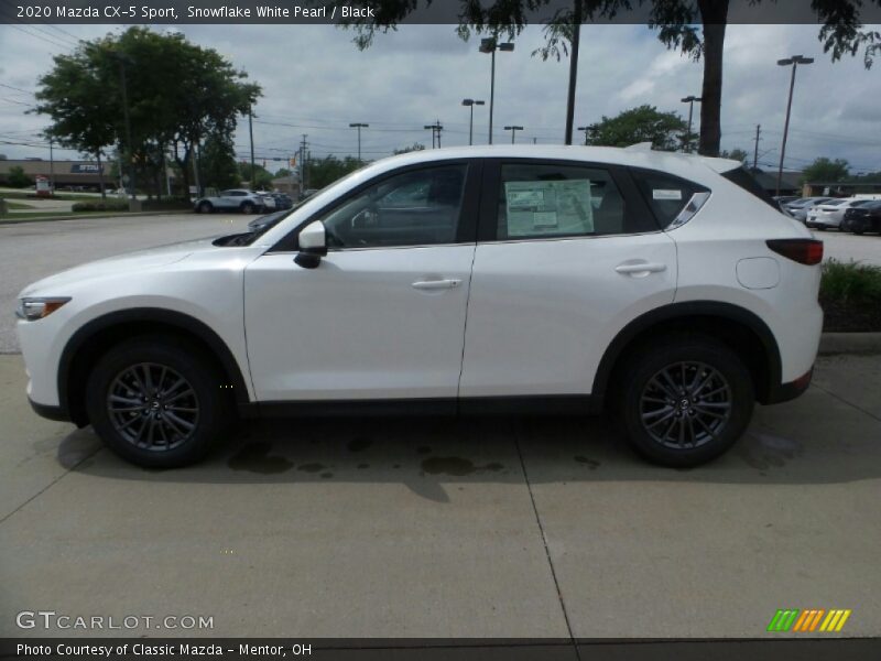 Snowflake White Pearl / Black 2020 Mazda CX-5 Sport