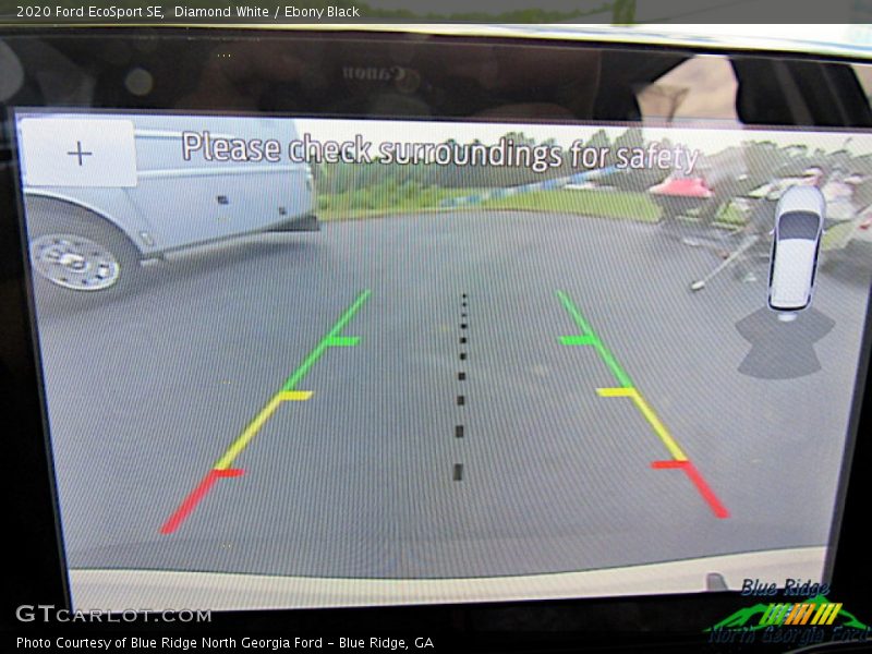 Diamond White / Ebony Black 2020 Ford EcoSport SE