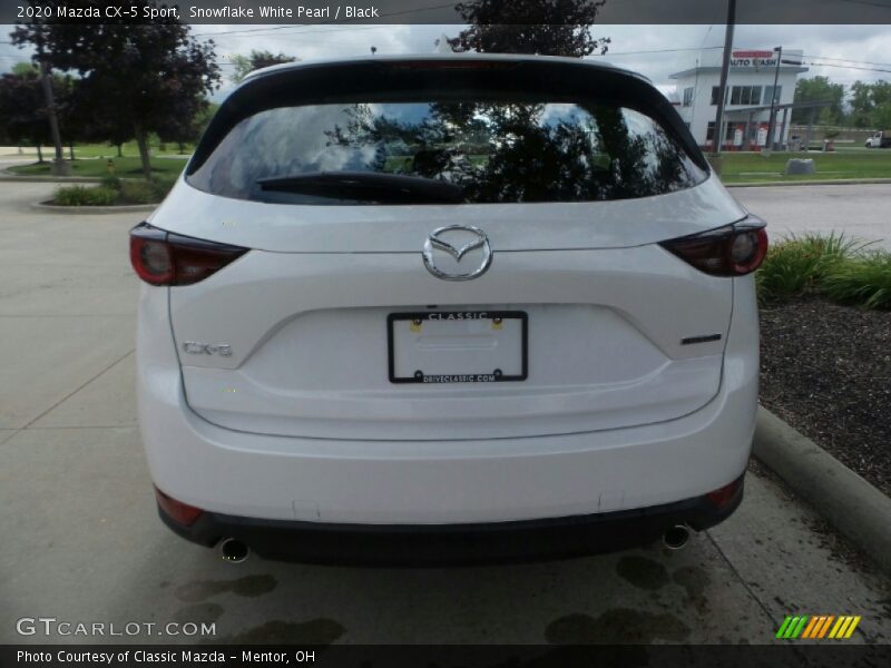 Snowflake White Pearl / Black 2020 Mazda CX-5 Sport