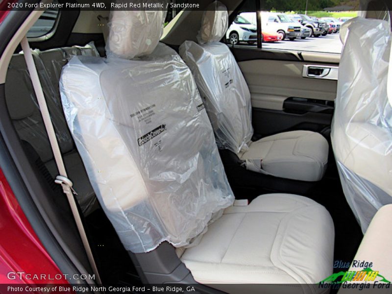 Rapid Red Metallic / Sandstone 2020 Ford Explorer Platinum 4WD
