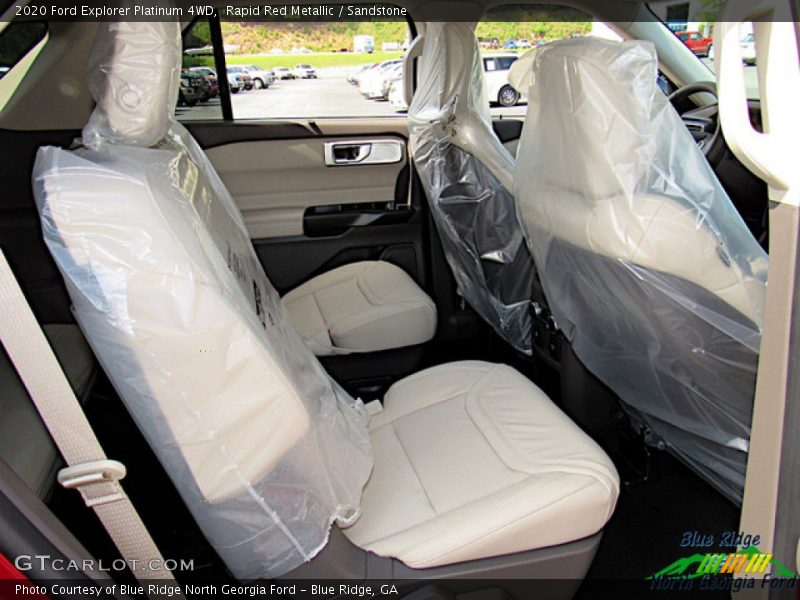 Rapid Red Metallic / Sandstone 2020 Ford Explorer Platinum 4WD