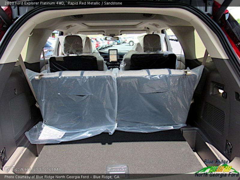 Rapid Red Metallic / Sandstone 2020 Ford Explorer Platinum 4WD