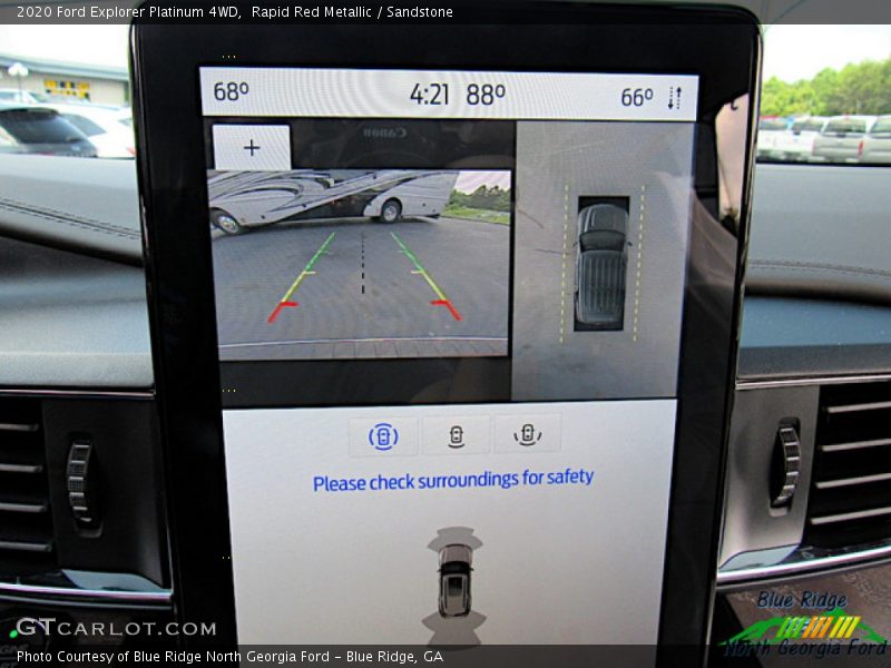 Rapid Red Metallic / Sandstone 2020 Ford Explorer Platinum 4WD