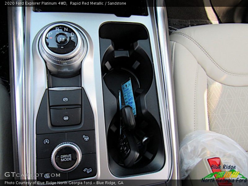 Rapid Red Metallic / Sandstone 2020 Ford Explorer Platinum 4WD