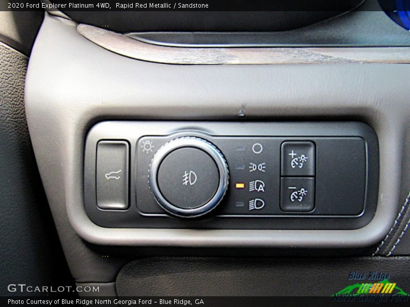 Rapid Red Metallic / Sandstone 2020 Ford Explorer Platinum 4WD