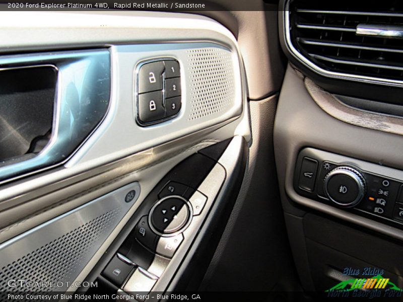 Rapid Red Metallic / Sandstone 2020 Ford Explorer Platinum 4WD