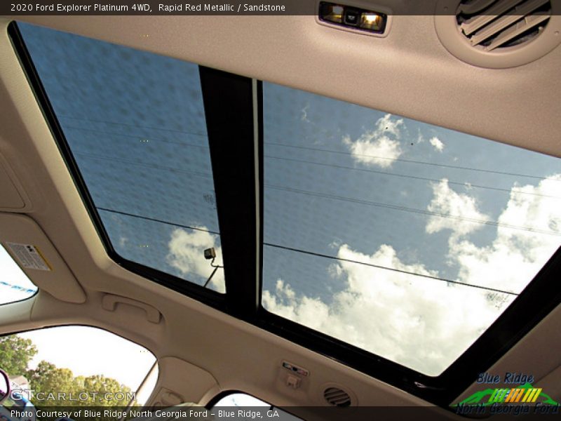 Rapid Red Metallic / Sandstone 2020 Ford Explorer Platinum 4WD
