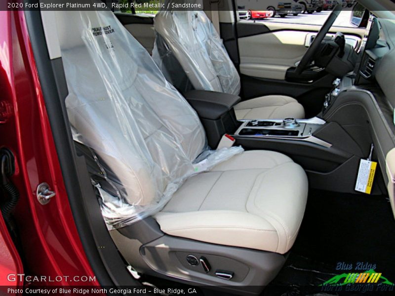 Rapid Red Metallic / Sandstone 2020 Ford Explorer Platinum 4WD