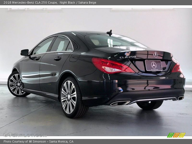 Night Black / Sahara Beige 2018 Mercedes-Benz CLA 250 Coupe